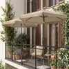 Sekey Rund Gartenschirm 200x200 cm, Kurbel-Sonnenschirm mit Produktbild-Vorschau 8