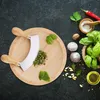 Relaxdays Wiegemesser mit Brett, einschneidige Klinge für Produktbild-Vorschau 11