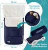 MONZANA® Fußsack für Kinderwagen Baby Winter mit Handwärmer Produktbild-Vorschau 2