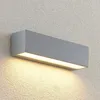 Lucande LED-Außenwandlampe Lengo, 25cm, silber, down, Produktbild-Vorschau 3