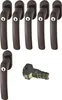 ABUS FG200 B SB abschließbarer Fenstergriff, braun im Set 6 Produktbild-Vorschau 1