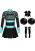 A cheerleading costume set laid out against a white background. Produktbild-Vorschau
