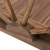 Outsunny Gartenbrücke aus Tannenholz, Holzbrücke mit Rad Produktbild-Vorschau 7