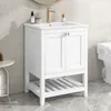 okwish Badezimmerschränke Badmöbel Einzel Waschtisch mit Produktbild-Vorschau 1