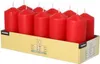 STARPAK Stumpenkerzen 40 mm rot 10 Stück Produktbild-Vorschau 1
