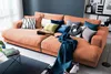 KAWOLA Big Sofa MADELINE mit Holztablett natur für Armlehne Produktbild-Vorschau 2