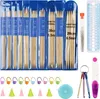Set di ferri da maglia in bambù Coopay 2,0-6,5 mm 50 pezzi Anteprima dell’immagine prodotto 1