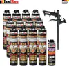 Mauermörtel 15 x 750ml SET Teflon Schaumpistole Reiniger Montageschaum PU Mörtel Produktbild-Vorschau