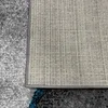Tapis de salon moderne design vagues en bleu gris Voir les images du produit 4
