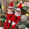 Interaktívna vianočná dekorácia - bábika elf 40 cm z látky Náhľad obrázku produktu 6