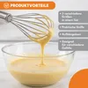 KRUMAD Schneebesen Set 3-teilig, Edelstahl Rührbesen, Hand Produktbild-Vorschau 5