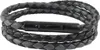 Lederkette Lederband 6 mm Herren Halskette Schwarz / Grau Produktbild-Vorschau 1