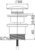 Mexen tappo klik-klak universale, bianco - 79930-20 Anteprima dell’immagine prodotto 2