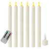 Led stabkerzen mit Fernbedienung 6 pcs Flammenlose Kerzen Produktbild-Vorschau 1