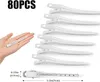 80 Stück Silberne Haarklammern, 9cm Metall Friseurbedarf Produktbild-Vorschau 2