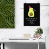 Mr. & Mrs. Panda Bild Avocado Feier DIN A2 - Kreidetafel - Produktbild-Vorschau 2
