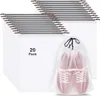 20Pack Schuhbeutel Mit Zugband PE Schuhtasche 30 X 40 cm Produktbild-Vorschau 1