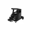 A black welding cart with drawers and wheels, shown from a diagonal angle against a white background. Produktbild-Vorschau