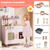 Dřevěná kuchyňka na hraní s úložným prostorem, světlem a Náhled obrázku produktu 4