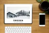 MuchoWow® Laptop Aufkleber Sticker Cover Schweden - Schnee Produktbild-Vorschau 2