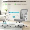 Bürostuhl ergonomisch mit Mesh-Rückenlehne, 90° klappbare Produktbild-Vorschau 5