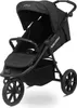A black sport stroller is shown against a white background. Voir les images du produit