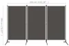 vidaXL 3dílná přepážka do místnosti antracit 260x180 cm Náhled obrázku produktu 4