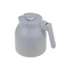 A gray insulated carafe with a handle and lid sits against a white background. Voir les images du produit