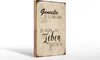Holzschild Spruch 20x30cm genieße kleine Dinge Leben Produktbild-Vorschau 2