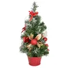 Arbre décoré rouge - 35 cm Voir les images du produit 1