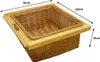 2 cestini estraibili in vimini per cucina in rattan da 600 Anteprima dell’immagine prodotto 8