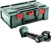 A green storage case and a green angle grinder are shown against a white background. Podgląd zdjęcia produktu