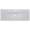 vidaXL Einbauwaschbecken 101x39,5x18,5 cm Keramik Weiß Produktbild-Vorschau 4