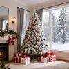 182cm Arbre de Noël artificiel avec neige, 1000 pointes, Voir les images du produit 3