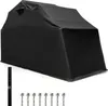 A black motorcycle cover is shown on a white background, with some accessories laid out in front of it. Anteprima dell’immagine prodotto