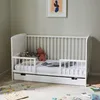 Babybett Kinderbett 70x140 cm mit Schublade Umbaubares Produktbild-Vorschau 5