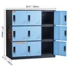 VEVOR Umkleideschrank Fächerschrank Schließfachschrank, Produktbild-Vorschau 8