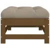vidaXL Gartenhocker mit Kissen Honigbraun Massivholz Kiefer Produktbild-Vorschau 5