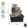 LED Zimmerbrunnen "Design3" Wasserspiel Indoor Brunnen mit Produktbild-Vorschau 2