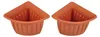 Pot de fleurs d'angle, set de 2 pots en terre cuite Pot de Voir les images du produit 1