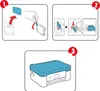 Instructions for installing printer ink cartridges. Produktbild-Vorschau