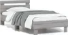 vidaXL Giroletto con testiera grigio Sonoma 90x200 cm Anteprima dell’immagine prodotto 1