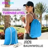 EllaTex Turnbeutel 37x46 cm – Gym Sack aus 100% Baumwolle Produktbild-Vorschau 2