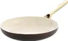 A single brown and cream frying pan with a tan handle, shown from a side angle against a white background. Produktbild-Vorschau