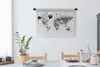 MuchoWow® Wandteppich Wandbehang Weltkarte - Pixel - Produktbild-Vorschau 3