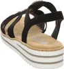 Rieker Keilsandaletten Damen 31373730393531 Schwarz 40 EU Produktbild-Vorschau 68