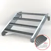 Stahltreppe 4 Stufen bis Höhe 84 cm, Laufbreite : 120 cm Produktbild-Vorschau 2