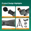 Svbony SV28 25-75x100mm Spektiv, mit Kamerastativ und Handy Produktbild-Vorschau 8