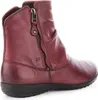 A side view of a single red boot against a white background. Produktbild-Vorschau
