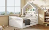 Lit enfant en forme de maison 140 x 200 cm, en pin massif Voir les images du produit 6